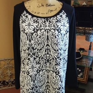 Black and white shirt